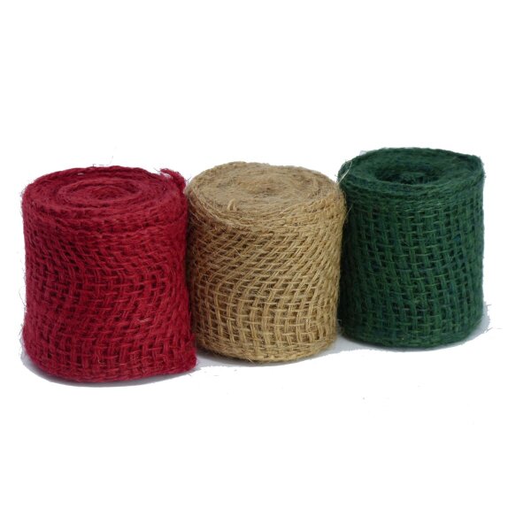 ProFlora® Jute Wickelband Dekoband Baumbindeband