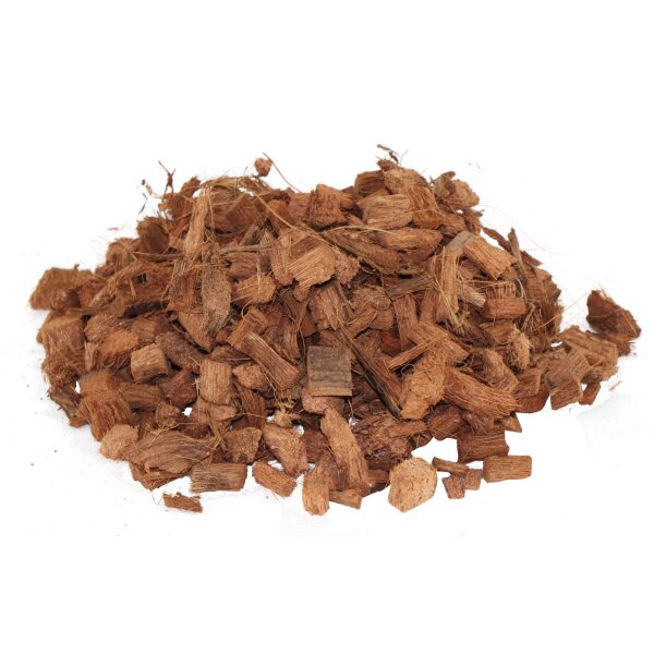 ProFlora® Kokosfaser Chips lose 10-15mm im Beutel Mulchmaterial Bodengrund für Aquarien und Terrarien