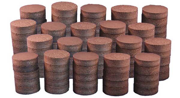 ProFlora® Kokosfaser Quelltabletten Ø 55mm je ca. 250ml Quellvolumen 100 Stück