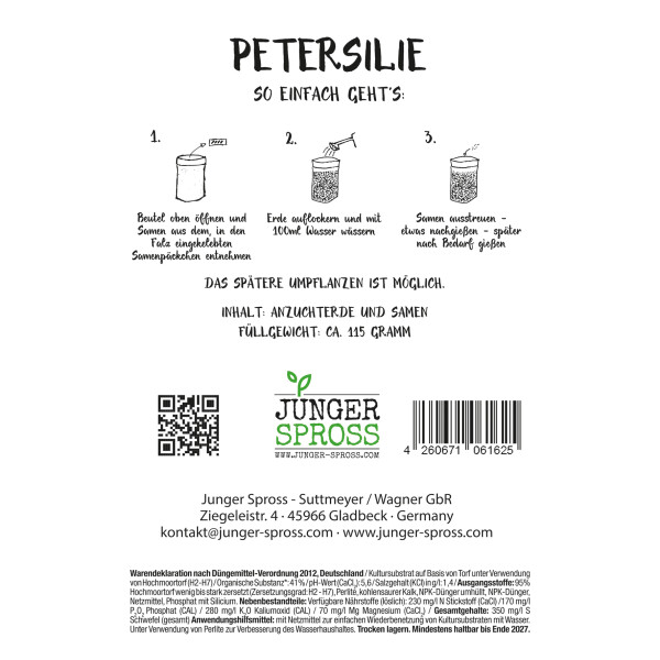 Meine erste Petersilie (Petersilie)