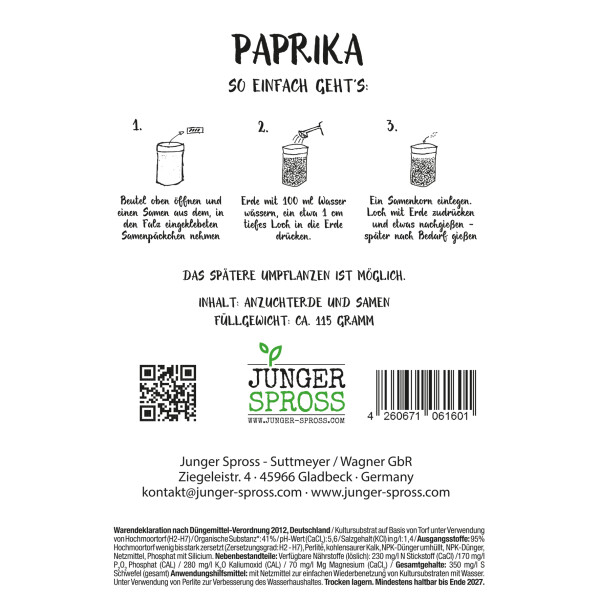 Meine erste Paprika (Paprika)