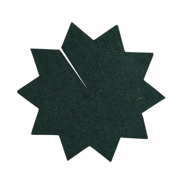 ProFlora® Kokosfaser Mulchscheibe Topfabdeckung Stern Ø 37cm grün 1 Stück