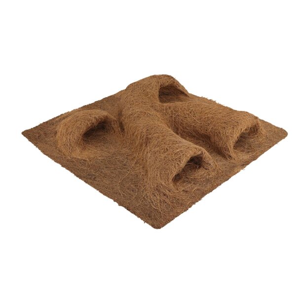 ProFlora® Kokosfaser Rückwand natur mit 4 Pflanztaschen 30cm x 30cm 1 Stück