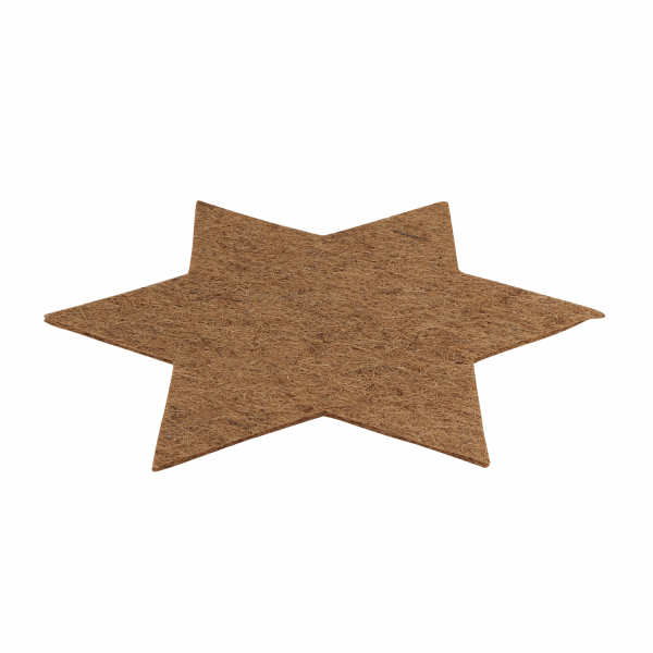 ProFlora® Kokosfaser Topf- und Kübeluntersetzer Winterschutz Stern Ø 45cm natur 1 Stück