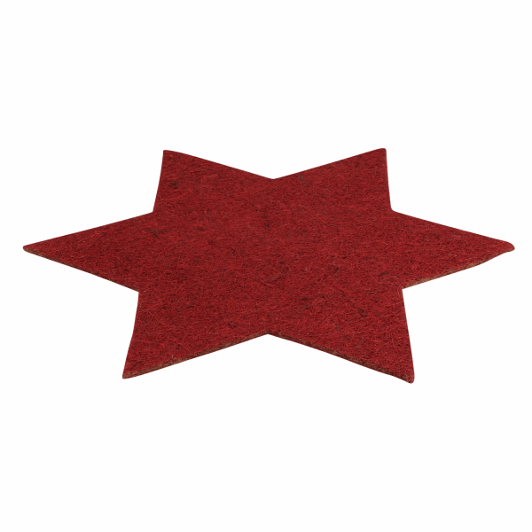 ProFlora® Kokosfaser Topf- und Kübeluntersetzer Winterschutz Stern Ø 45cm rot 1 Stück