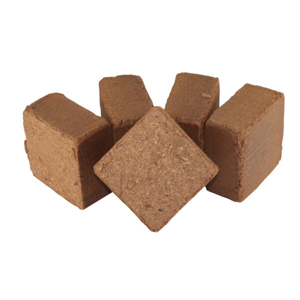 ProFlora® Kokosfaser Ziegel 10cm x 10cm x 5cm 300g ergibt je ca. 4 Liter 5 Stück