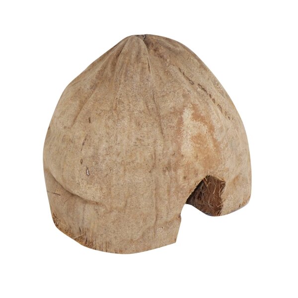 ProFlora® Kokoshöhle 2er-Set Versteck für kleine Nager Insekten Spinnen 1 x längs & 1 x quer halbiert